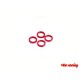 5.5x4x1mm Shims (red) (4)