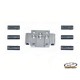Front bulkhead alu SRX2 set