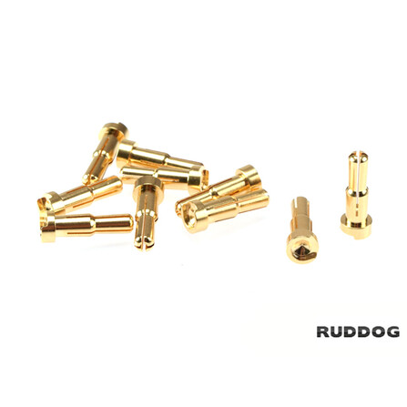 5mm Male Bullet Connectors Low 14mm (10)