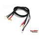 Lipo Balance Kabel 4/5mm 2S til 4mm stik 12AWG 500mm (1)