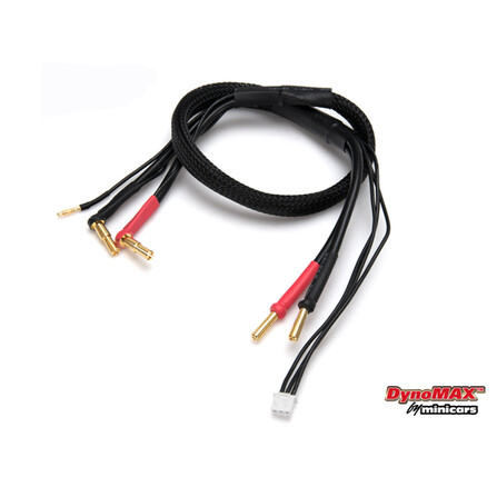 Charge Lead 4/5mm 2S CAR LiPo to 4mm Bullets 12AWG 500mm (1)