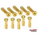 Guld Stik 4x18mm lavprofil (10)