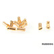 5mm Gold Plug Male Short (10pcs)