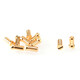 5mm Gold Plug Male Short (10pcs)